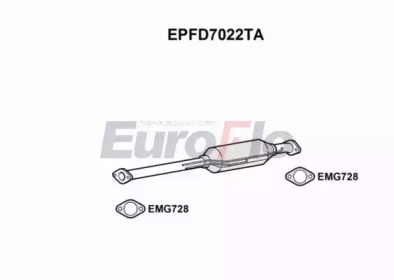 EUROFLO epfd7022ta -  Сажевый / частичный фильтр, система выхлопа ОГ