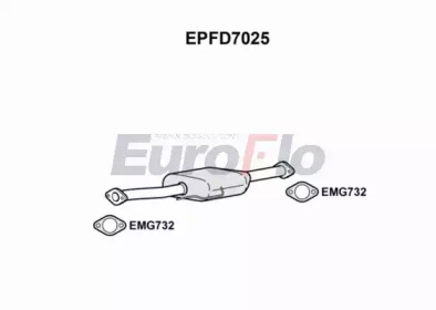 EUROFLO epfd7025 -  Сажевый / частичный фильтр, система выхлопа ОГ