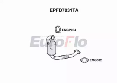 EUROFLO epfd7031ta -  Сажевый / частичный фильтр, система выхлопа ОГ