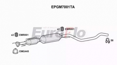 EUROFLO epgm7001ta -  Сажевый / частичный фильтр, система выхлопа ОГ