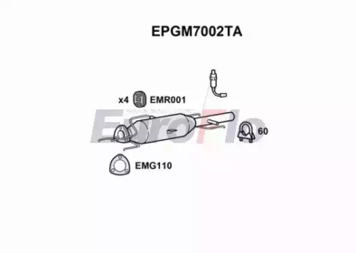 EUROFLO epgm7002ta -  Сажевый / частичный фильтр, система выхлопа ОГ