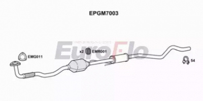 EUROFLO epgm7003 -  Сажевый / частичный фильтр, система выхлопа ОГ