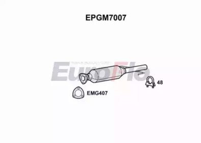 EUROFLO epgm7007 -  Сажевый / частичный фильтр, система выхлопа ОГ