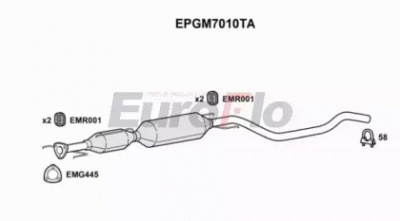 EUROFLO epgm7010ta -  Сажевый / частичный фильтр, система выхлопа ОГ