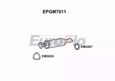 EUROFLO epgm7011 -  Сажевый / частичный фильтр, система выхлопа ОГ