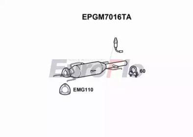 EUROFLO epgm7016ta -  Сажевый / частичный фильтр, система выхлопа ОГ
