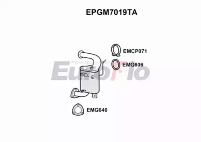EUROFLO epgm7019ta -  Сажевый / частичный фильтр, система выхлопа ОГ