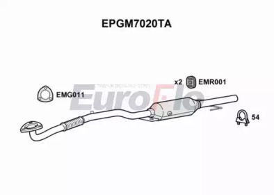EUROFLO epgm7020ta -  Сажевый / частичный фильтр, система выхлопа ОГ