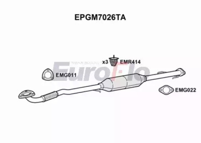 EUROFLO epgm7026ta -  Сажевый / частичный фильтр, система выхлопа ОГ