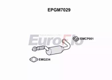 EUROFLO epgm7029 -  Сажевый / частичный фильтр, система выхлопа ОГ