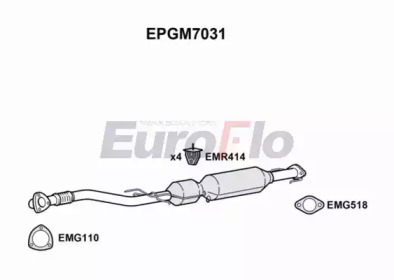 EUROFLO epgm7031 -  Сажевый / частичный фильтр, система выхлопа ОГ