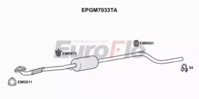 EUROFLO epgm7033ta -  Сажевый / частичный фильтр, система выхлопа ОГ