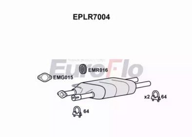 EUROFLO eplr7004 -  Сажевый / частичный фильтр, система выхлопа ОГ
