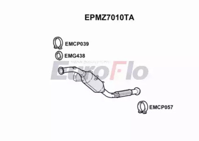 EUROFLO epmz7010ta -  Сажевый / частичный фильтр, система выхлопа ОГ