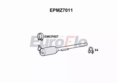 EUROFLO epmz7011 -  Сажевый / частичный фильтр, система выхлопа ОГ