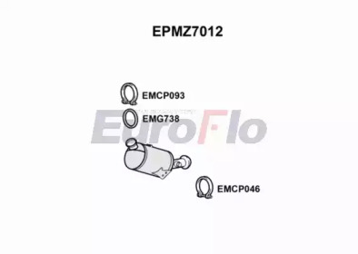 EUROFLO epmz7012 -  Сажевый / частичный фильтр, система выхлопа ОГ