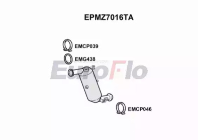 EUROFLO epmz7016ta -  Сажевый / частичный фильтр, система выхлопа ОГ