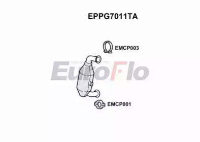 EUROFLO eppg7011ta -  Сажевый / частичный фильтр, система выхлопа ОГ