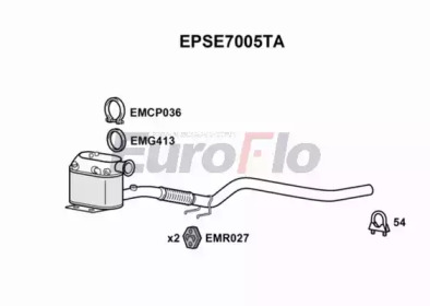 EUROFLO epse7005ta -  Сажевый / частичный фильтр, система выхлопа ОГ