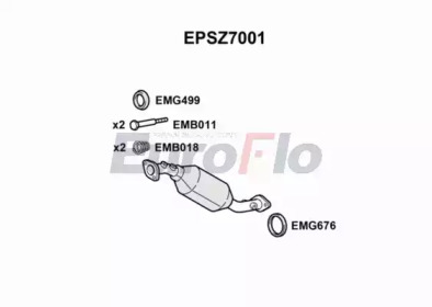 EUROFLO epsz7001 -  Сажевый / частичный фильтр, система выхлопа ОГ