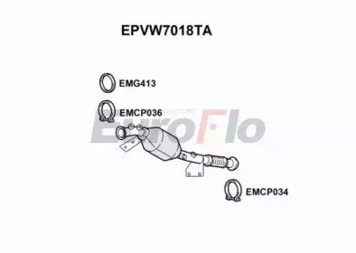 EUROFLO epvw7018ta -  Сажевый / частичный фильтр, система выхлопа ОГ
