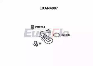 EUROFLO exan4007 - Труба выхлопного газа