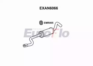 EUROFLO exan6066 -  Глушитель выхлопных газов конечный