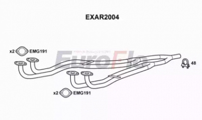 EUROFLO exar2004 - Труба выхлопного газа