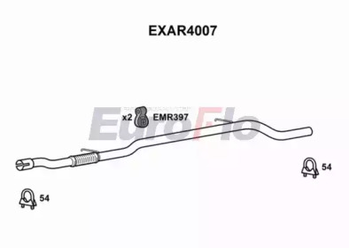 EUROFLO exar4007 - Труба выхлопного газа
