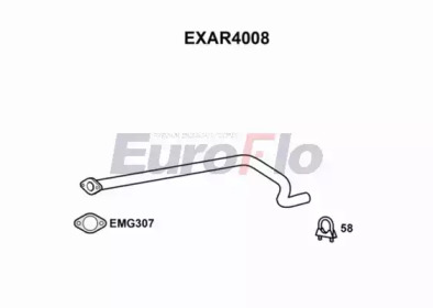 EUROFLO exar4008 - Труба выхлопного газа