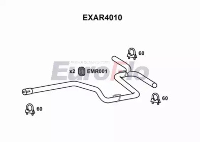 EUROFLO exar4010 - Труба выхлопного газа