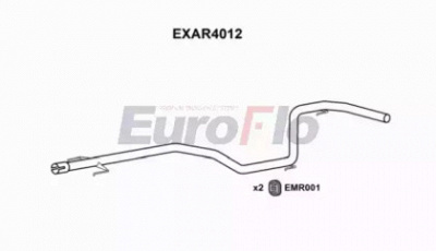 EUROFLO exar4012 -  Труба выхлопного газа