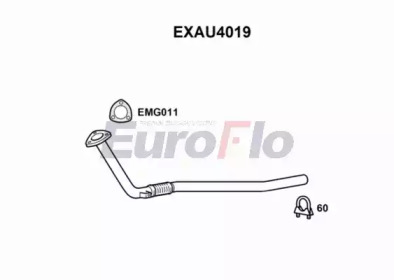 EUROFLO exau4019 -  Труба выхлопного газа
