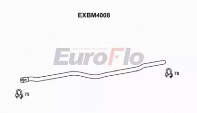 EUROFLO exbm4008 - Труба выхлопного газа