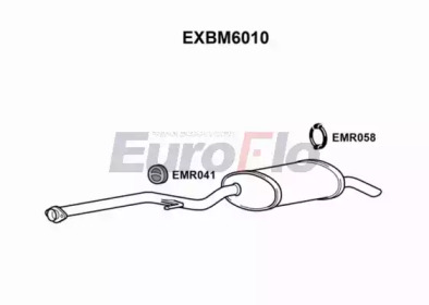 EUROFLO exbm6010 -  Глушитель выхлопных газов конечный