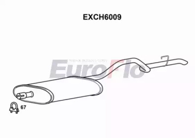 EUROFLO exch6009 -  Глушитель выхлопных газов конечный