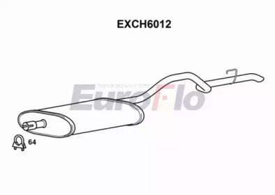 EUROFLO exch6012 -  Глушитель выхлопных газов конечный