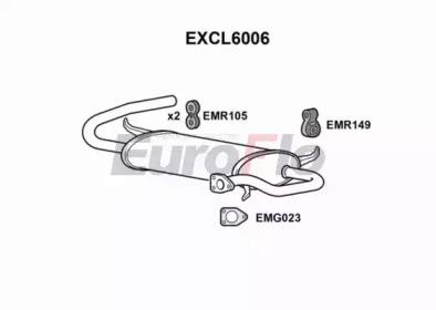 EUROFLO excl6006 -  Глушитель выхлопных газов конечный