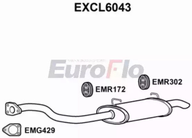 EUROFLO excl6043 -  Глушитель выхлопных газов конечный