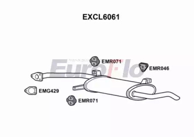 EUROFLO excl6061 -  Глушитель выхлопных газов конечный