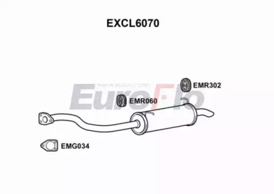 EUROFLO excl6070 -  Глушитель выхлопных газов конечный