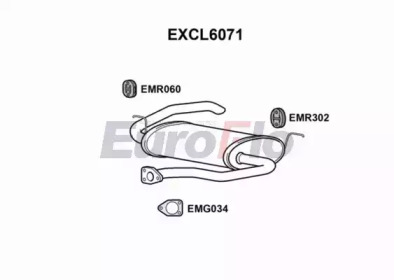 EUROFLO excl6071 -  Глушитель выхлопных газов конечный