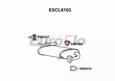 EUROFLO excl6103 -  Глушитель выхлопных газов конечный