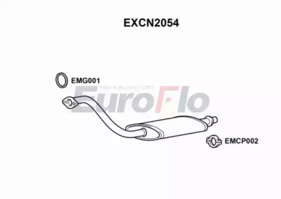EUROFLO excn2054 -  Труба выхлопного газа