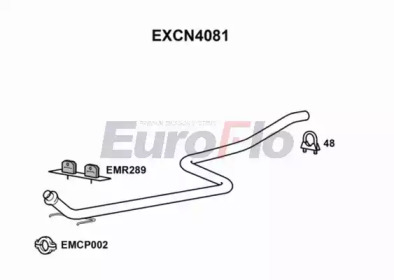 EUROFLO excn4081 -  Труба выхлопного газа