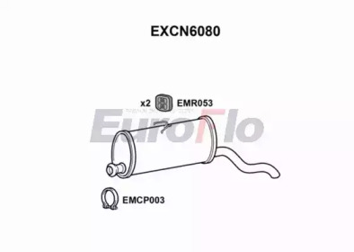 EUROFLO excn6080 -  Глушитель выхлопных газов конечный