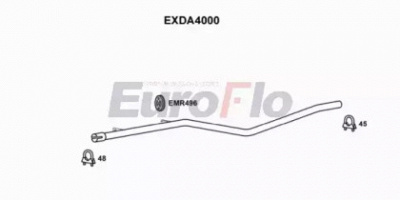 EUROFLO exda4000 - Труба выхлопного газа