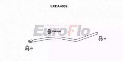EUROFLO exda4002 - Труба выхлопного газа