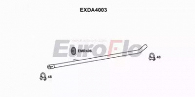 EUROFLO exda4003 -  Труба выхлопного газа