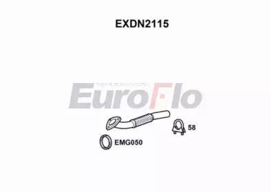 EUROFLO exdn2115 -  Труба выхлопного газа